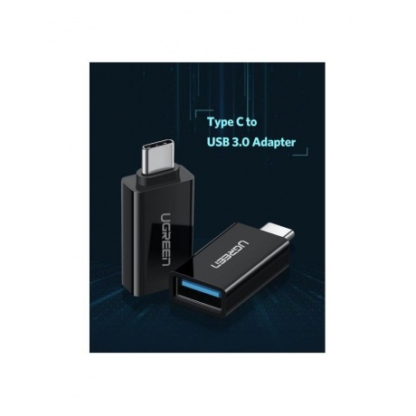 Адаптер UGREEN US173 (20808) USB-C to USB 3.0 A Female Adapter черный - фото 5