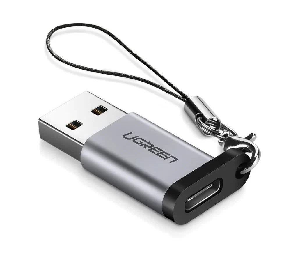 Адаптер UGREEN US276 (50533) USB 3.0-A to USB-C M/F Adpater серый адаптер подключения e sata usb устройств