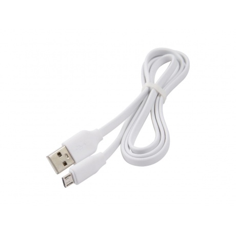 Дата-кабель Плоский Red Line USB - micro USB 2A, белый (УТ000023594) - фото 1