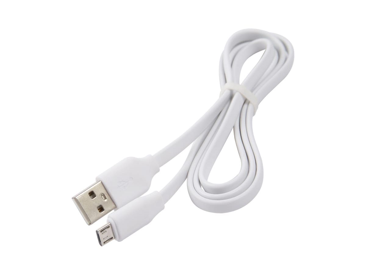 цена Дата-кабель Плоский Red Line USB - micro USB 2A, белый (УТ000023594)