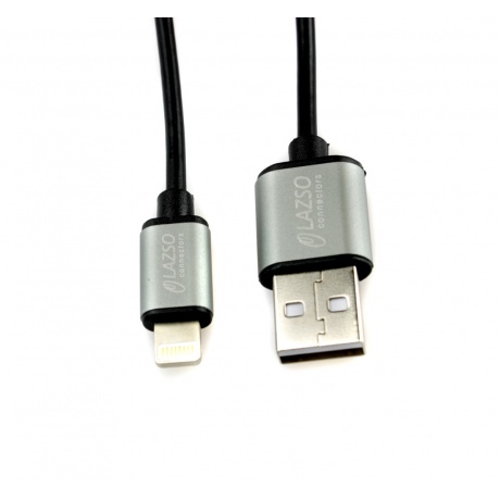 Кабель LAZSO для передачи данных и зарядки USB2.0 (Lightning), 2...