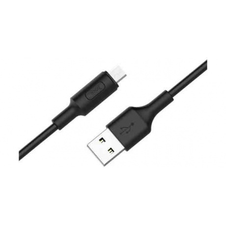 Дата-кабель Hoco X25 Soarer, USB - MicroUSB, черный (80121) - фото 1