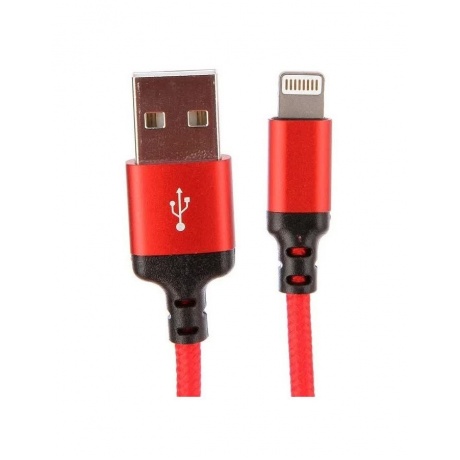 Дата-кабель Hoco X14, USB - Lightning, черно-красный, 2 метра (62899) - фото 4