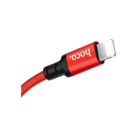 Дата-кабель Hoco X14, USB - Lightning, черно-красный, 2 метра (62899) - фото 6