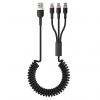 Кабель OLMIO SPRING, USB 2.0 - 3-в-1, microUSB/lightning/typeC, ...