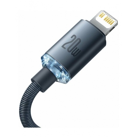 Кабель Baseus Crystal Shine USB Type-C to Lightning 20W 1.2m Black CAJY000201 - фото 6