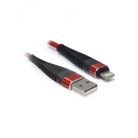 Кабель CBR USB - Lightning 2.1A 1m CB 501 Red - фото 1