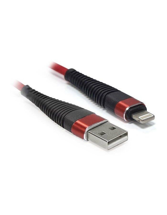 Кабель CBR USB - Lightning 2.1A 1m CB 501 Red кабель lightning 1м cbr cb 501 круглый серебристый