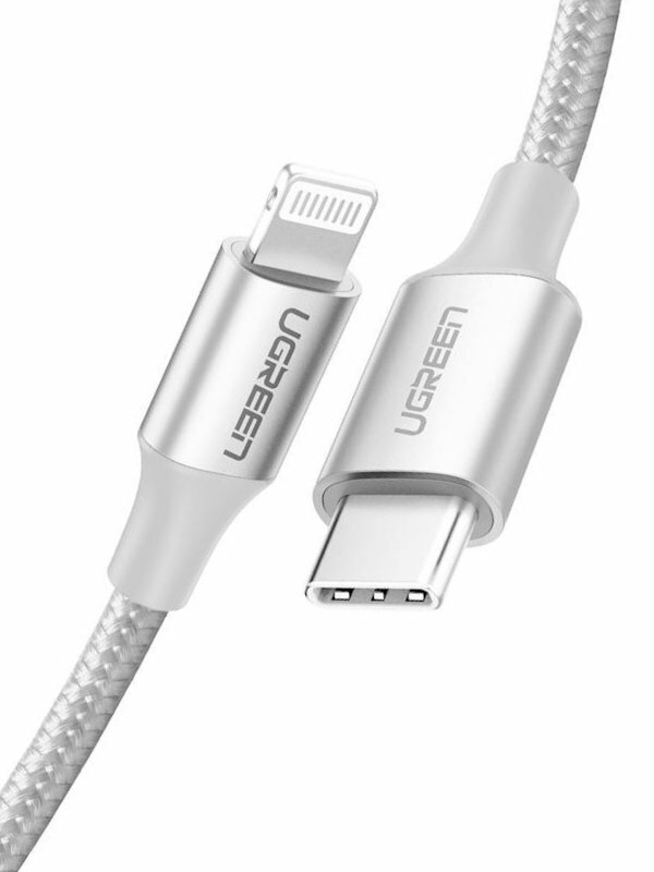 цена Кабель Ugreen US304 USB-C - Lightning 2m Silver 70525
