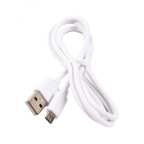 Дата-кабель MB mObility USB - micro USB, оплетка PVC, белый - фото 2