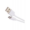 Дата-кабель MB mObility USB - micro USB, оплетка PVC, белый