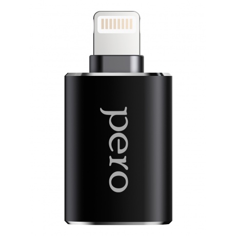 Адаптер PERO AD02 OTG LIGHTNING TO USB 3.0, черный - фото 3