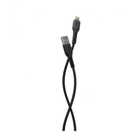 Дата-кабель More choice K16i Black USB 2.0A Apple 8-pin TPE 1м - фото 1