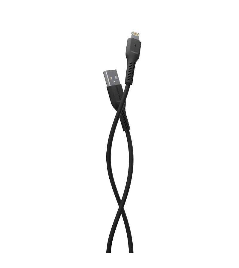 Дата-кабель More choice K16i Black USB 2.0A Apple 8-pin TPE 1м дата кабель more choice usb 2 1a для type c k24a tpe 1м black
