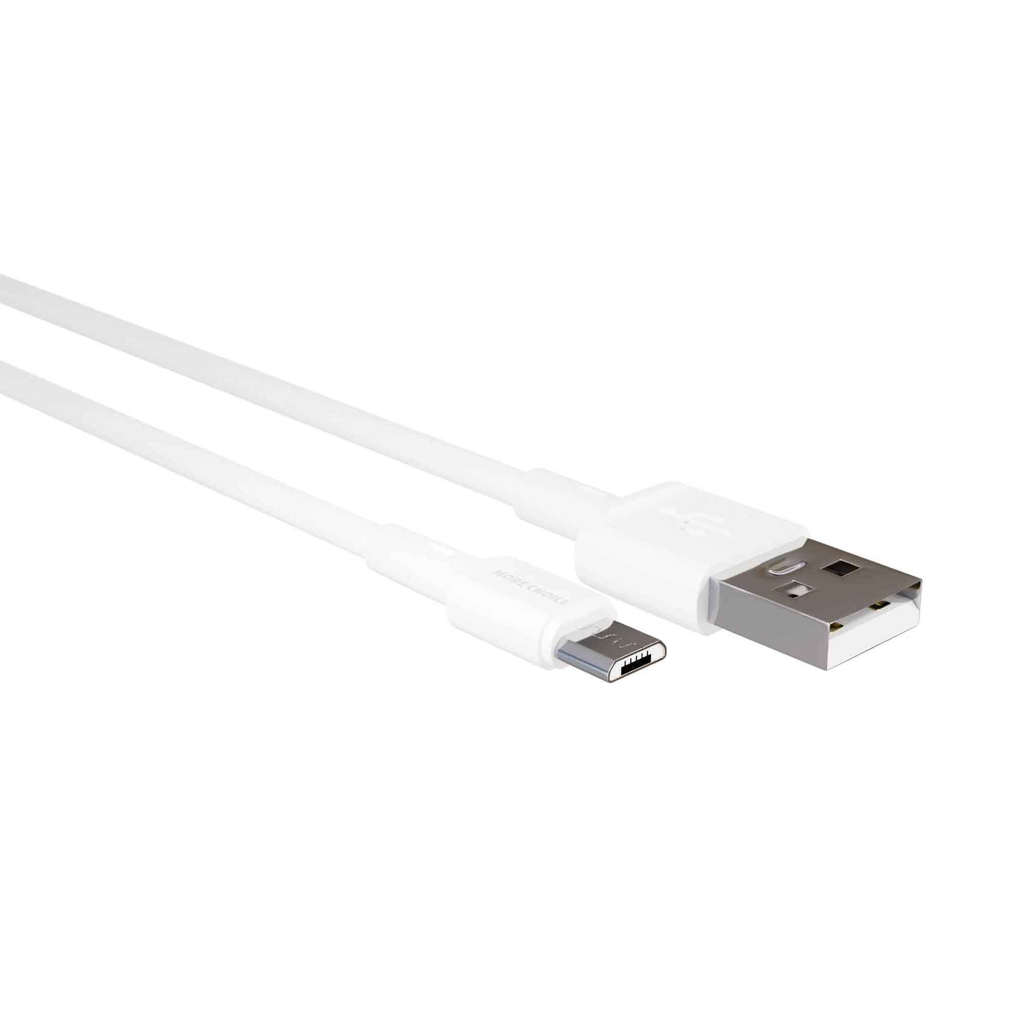 Дата-кабель More choice K14m 2A micro USB White USB дата кабель more choice k14a 2a type c black usb 0 25m