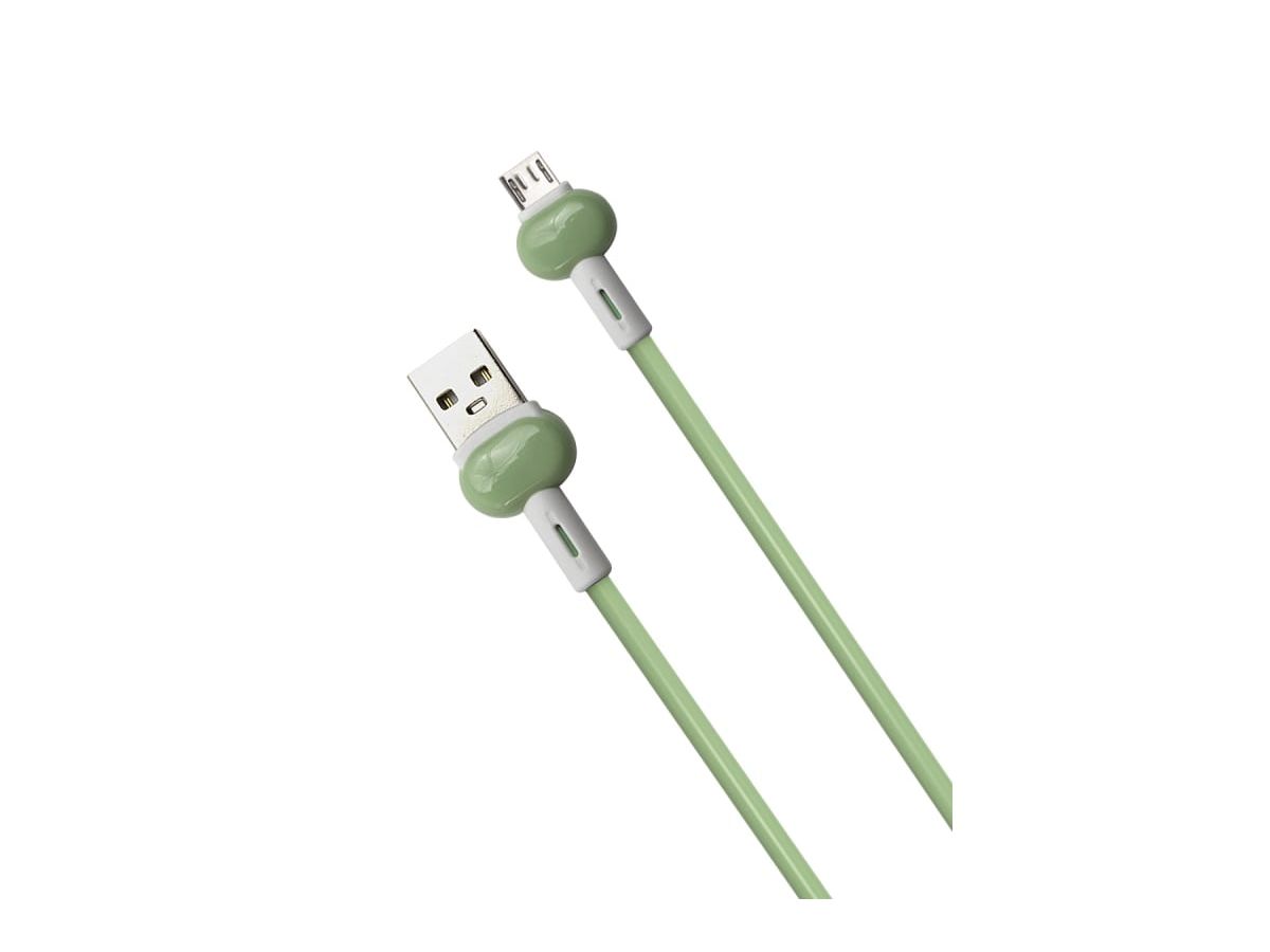 Дата-Кабель Red Line Candy USB - Micro USB, зеленый цена и фото