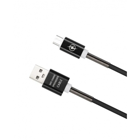 Дата-кабель Red Line USB - micro USB, 3м, черный (УТ000033336) - фото 1
