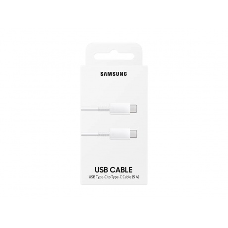 Дата-кабель Samsung EP-DN975BWEGWW USB Type-C - USB Type-C, max. 100W, белый - фото 4