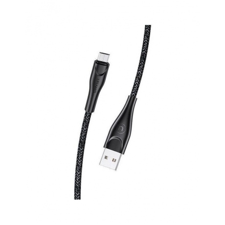Дата-Кабель USAMS-SJ395 USB - Type-C (2 м) нейлоновая оплетка, черный (SJ395USB01) - фото 2