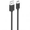 Кабель OLMIO USB 2.0 - USB type-C, 2м, чёрный
