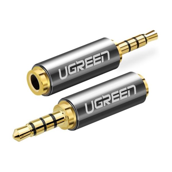 Адаптер UGREEN (20501) 2.5mm Male to 3.5mm Female Adapter hdmi female to female with screw hole computer chassis panel docking connector hdmi adapter can be fixed adapter