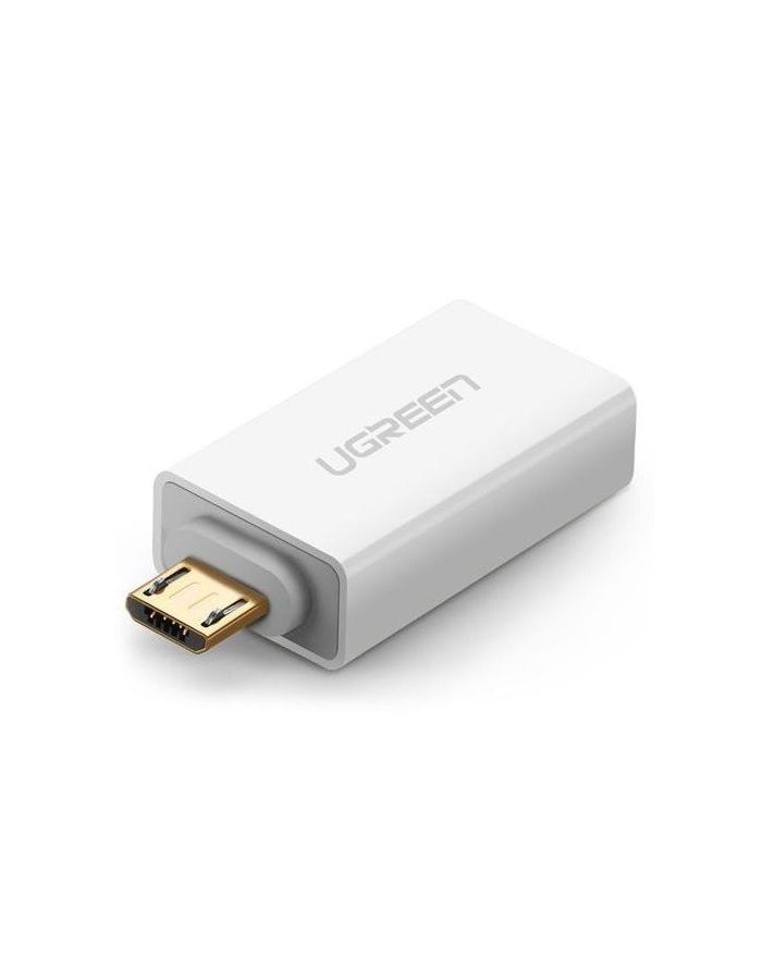 Адаптер UGREEN US195 (30529) Micro USB to USB 2.0 OTG Adapter White адаптер apple lightning to micro usb adapter white