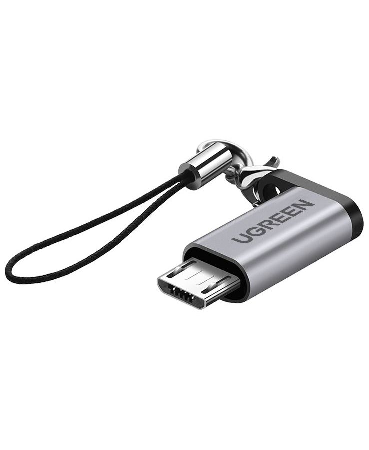 Адаптер UGREEN US282 (50590) USB-C Female to Micro USB Male Adapter Gray адаптер ugreen us282 50590 gray 50590