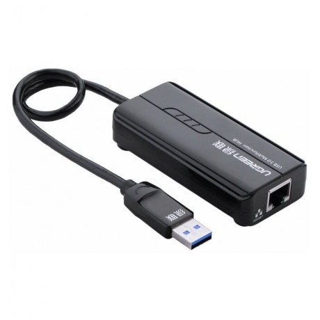 Адаптер сетевой UGREEN 20265 USB 3.0 Hub with Gigabit Ethernet Adapter Black - фото 11