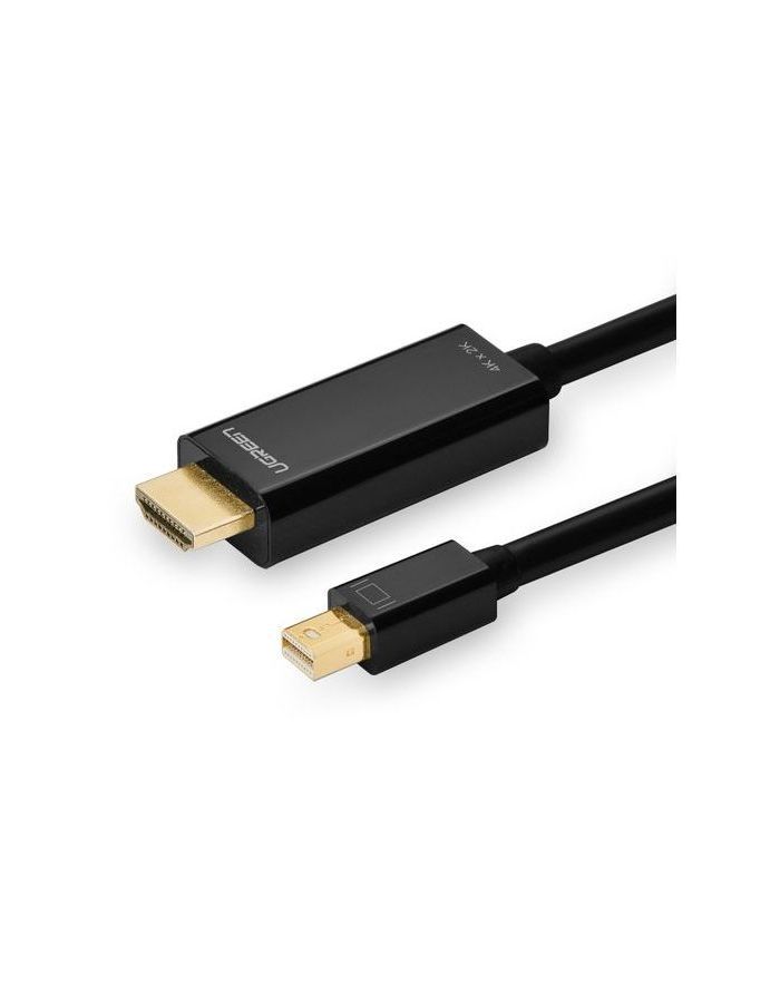 Кабель HDMI UGREEN MD101 (20848) Mini DP Male to HDMI Cable 4K 1.5m - Black