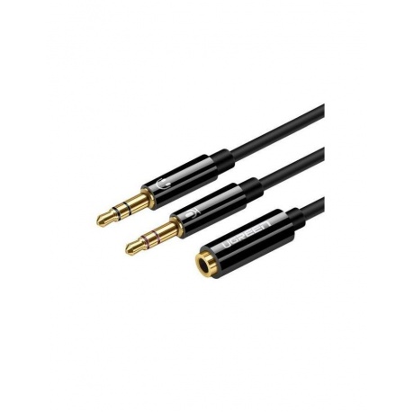 

Кабель UGREEN AV140 (20899) Dual 3.5mm Male To 3.5mm Female Audio Cable Aluminum Case. черный