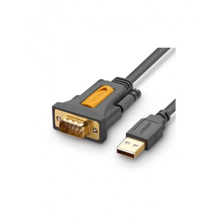 

Кабель UGREEN CR104 (20211) USB 2.0 A To DB9 RS-232 Male Adapter Cable. 1,5м. темно-серый