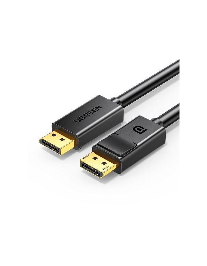 Кабель UGREEN DP102 (10244) DP Male to Male Cable. 1м. черный кабель ugreen hd101 10170 hdmi male to male round cable 10м желто черный