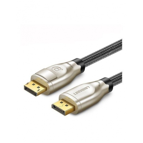 

Кабель UGREEN DP112 (60843) 1.4 DP M/M Round Cable Zinc Alloy Shell в оплетке. 2 м. черный