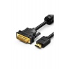 Кабель UGREEN HD106 (30116) HDMI Male To DVI(24+1) Round Cable. ...
