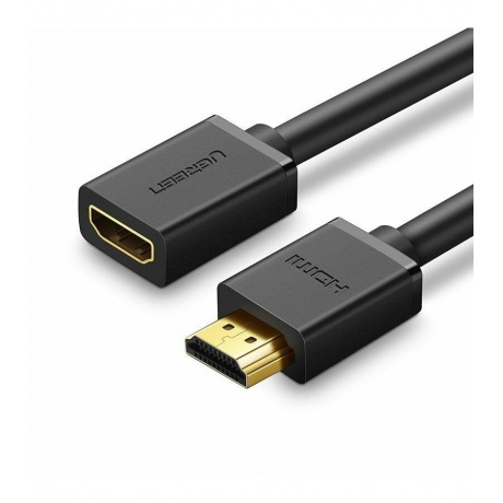 

Кабель UGREEN HD107 (10141) HDMI Male to Female Cable в оплетке. 1 м. черный