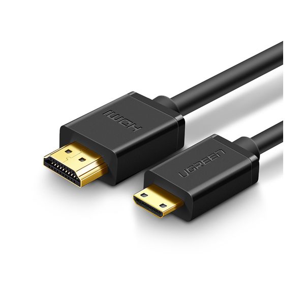 Кабель UGREEN HD108 (11167) Mini HDMI to HDMI Cable. 1,5 м. черный кабель perfeo hdmi mini hdmi h1101 2 м черный