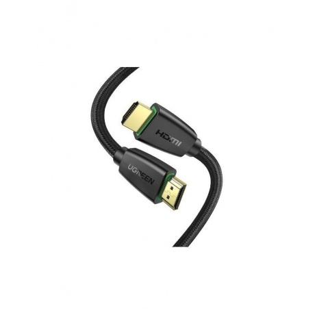 Кабель UGREEN HD118 (40408) HDMI Male To Male Cable With Braid. 1 м. черный - фото 3