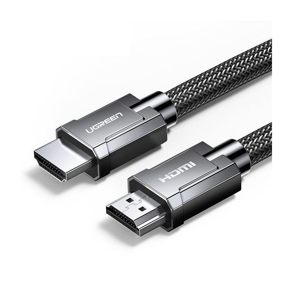 Кабель UGREEN HD136 (70324) HDMI M/M Zinc Alloy Cable. 2м. черный music editing line double five pin cable electronic keyboard 1 5 m 3 m midi cable