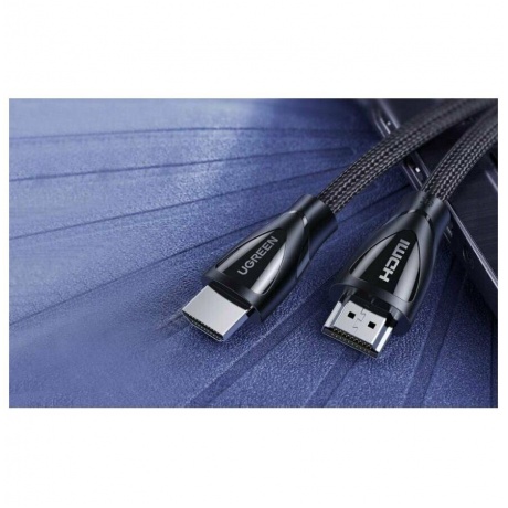 Кабель UGREEN HD140 (80403) HDMI 2.1 Male To Male Cable 8K Braided Cable. 2 м. черный - фото 11