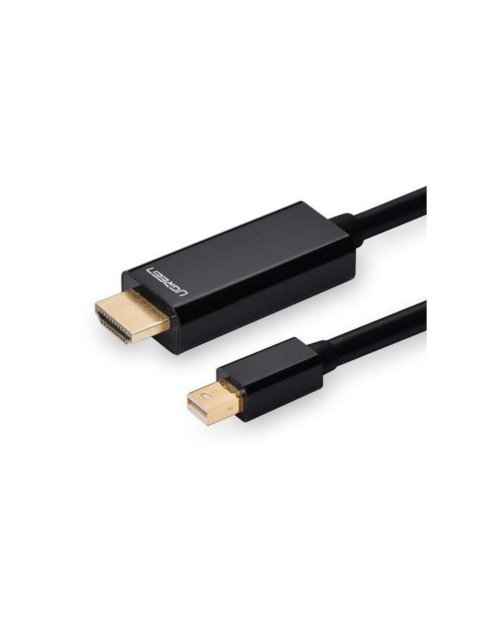 Кабель UGREEN MD101 (10455) Mini DP Male to HDMI Cable 4K. 3 м. черный кабель ugreen hd119 40102 4k hdmi cable male to male braided 3м черный