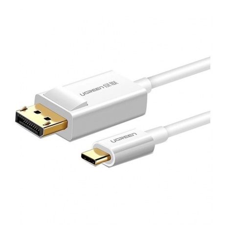 Кабель UGREEN MM139 (40420) USB Type C to DP Cable. 1,5 м. белый - фото 1