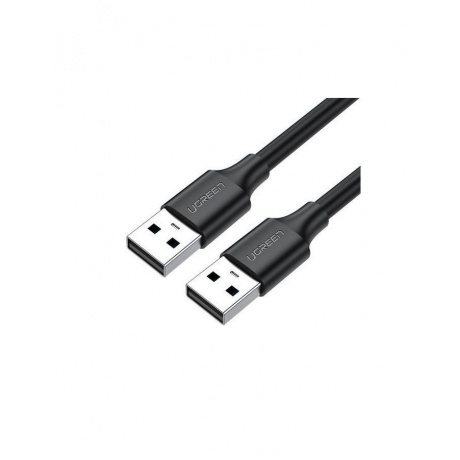 Кабель UGREEN US102 (10309) USB 2.0 A Male to A Male Cable. 1 м. черный - фото 1