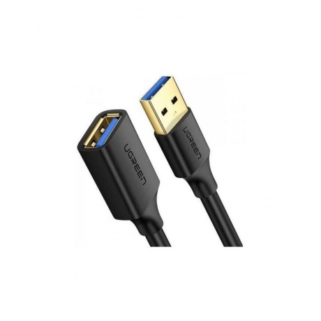 Кабель UGREEN US129 (10373) USB 3.0 Extension Male Cable. 2 м. черный - фото 2