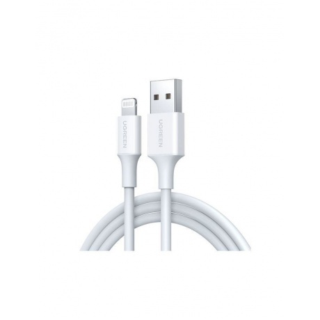 

Кабель UGREEN US155 (20730) USB-A Male to Lightning Male Cable Nickel Plating ABS Shell White