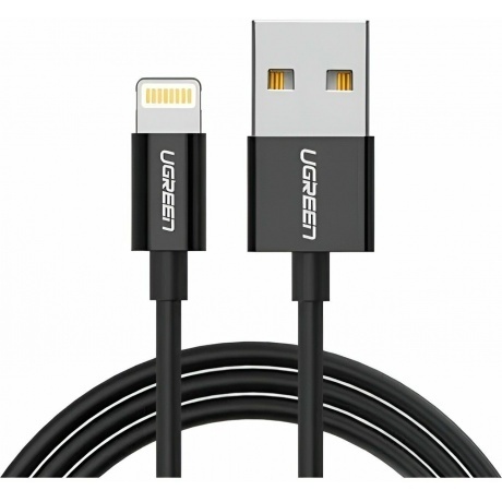 

Кабель UGREEN US155 (80822) USB-A Male to Lightning Male Cable Nickel Plating ABS Shell Black
