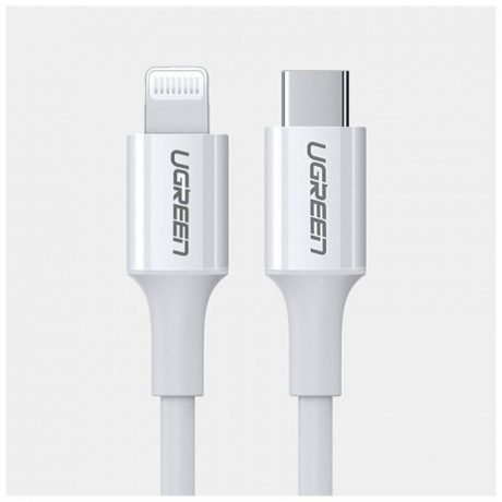 Кабель UGREEN US171 (60749) USB-C to Lightning Cable M/M Nickel Plating ABS Shell. 2 м. белый - фото 18
