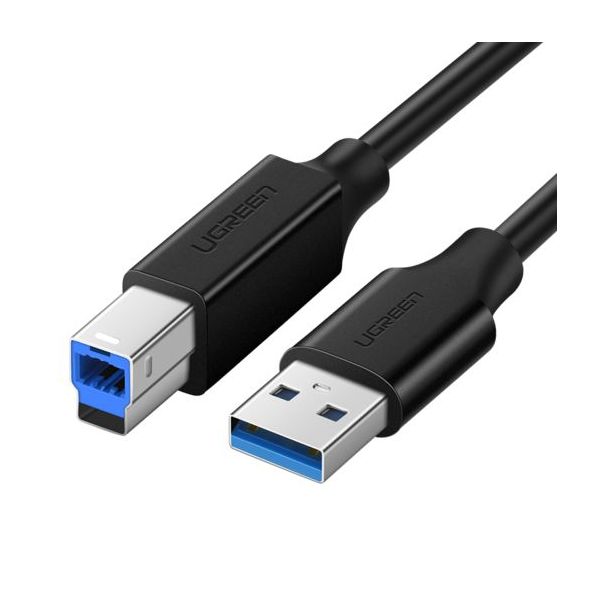 Кабель UGREEN US210 (10372) USB 3.0 AM to BM Print Cable. 2 м. черный