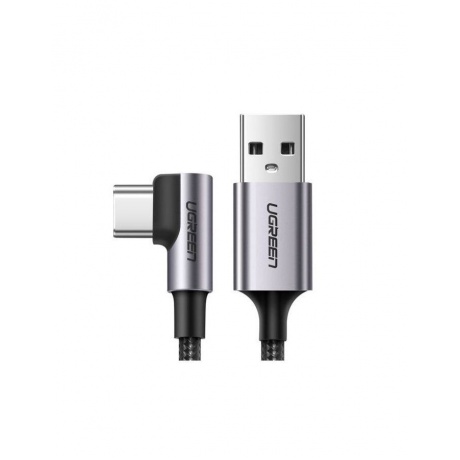 Кабель UGREEN US284 70255 Angled 90 USB-C Male to USB20 A Male 3A Data Cable 3м черный 1560₽