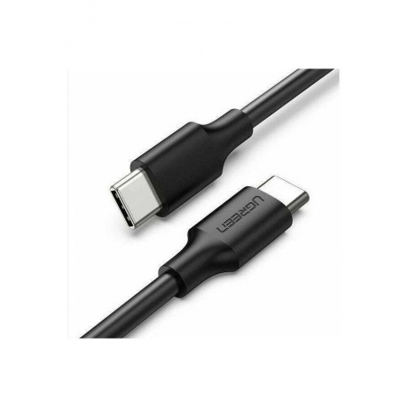 Кабель UGREEN US286 (50997) USB-C 2.0 Male To USB-C 2.0 Male 3A Data Cable.  1 м. черный - фото 2