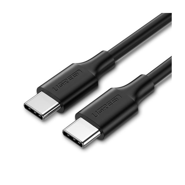 Кабель UGREEN US286 (60788) USB-C 2.0 Male To USB-C 2.0 Male 3A Data Cable. 3м. черный usb 3 1 type c usb c male to female extension data cable with panel mount screw hole 20cm